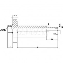 Poço Termométrico com flange