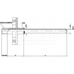 Tubo Cerâmico de Proteção para Termopar